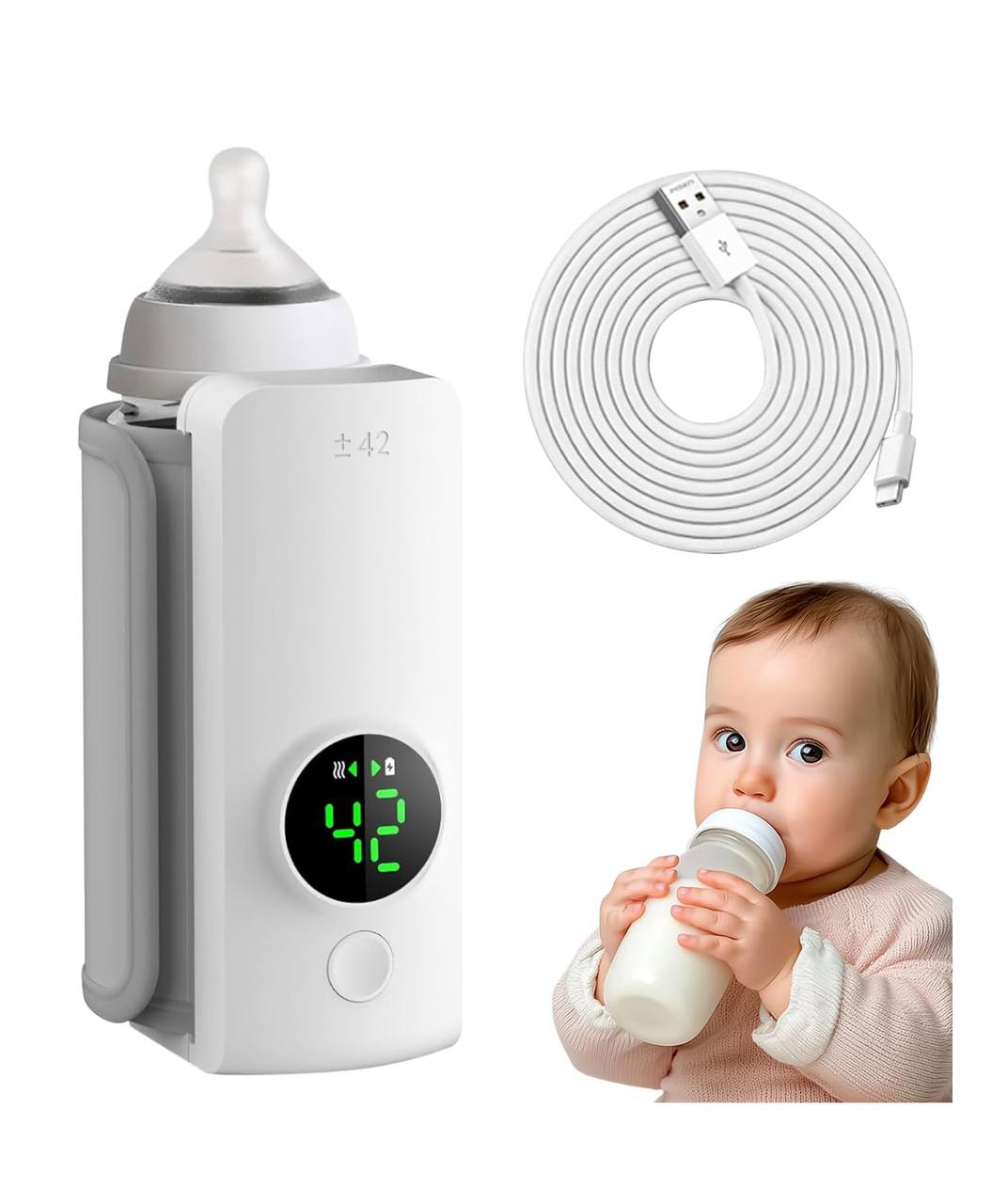 MamaComfy™ Portable USB Baby Bottle Warmer 066B