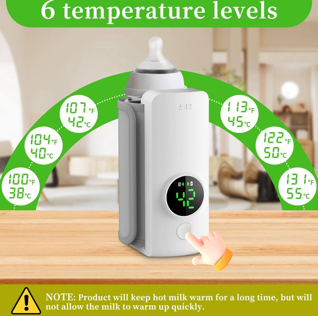 MamaComfy™ Portable USB Baby Bottle Warmer 066B